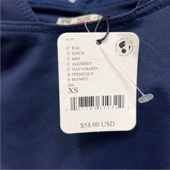 Free People Dusk To Dawn Bodysuit Blue XS - Picture 4 of 4